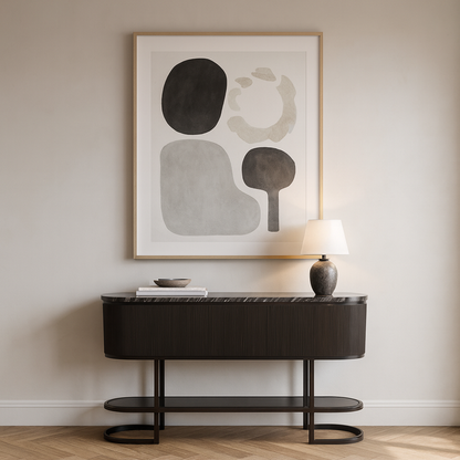 Belvedere Black Console Table