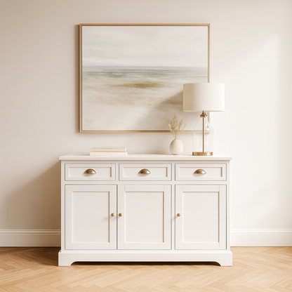 Croft Linen Pine Wood Sideboard