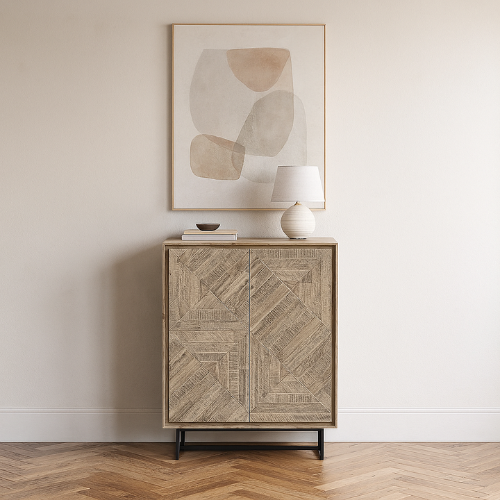 Marca Sand Wash Acacia Wood 2 Door Sideboard