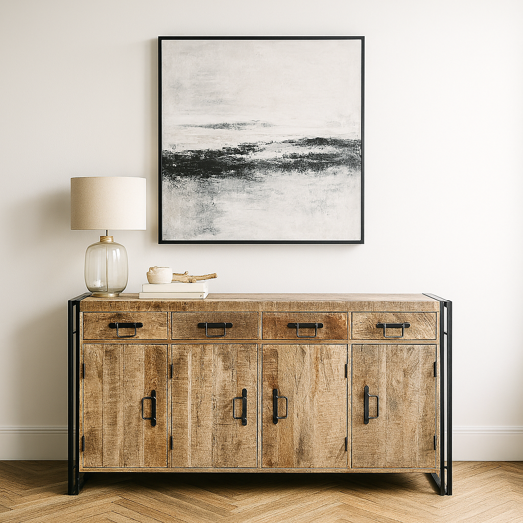 Cosmo Industrial Extra Large Reclaimed Wood Sideboard