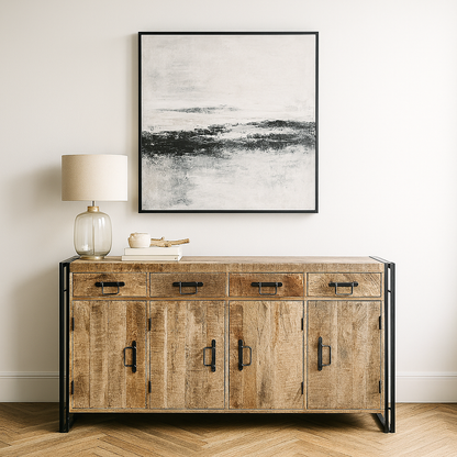 Cosmo Industrial Extra Large Reclaimed Wood Sideboard