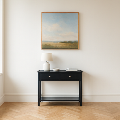 Chelmsford Pine Wood 2 Drawer Console Table