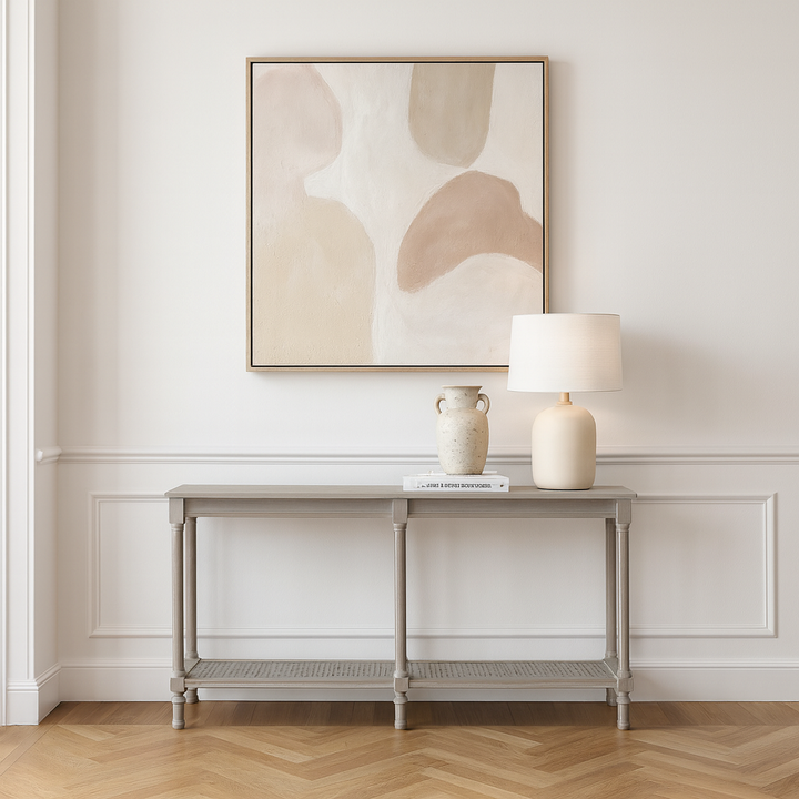 Serene Rattan Large Console Table