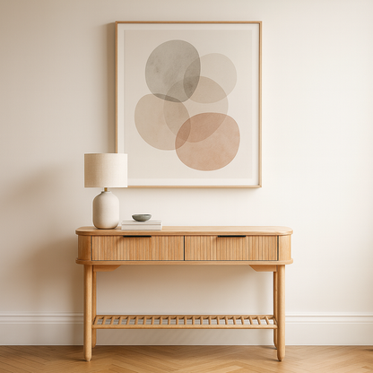 Terra Luna Oak Console Table