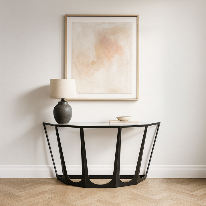 Catalan Bronze Gilded Console Table