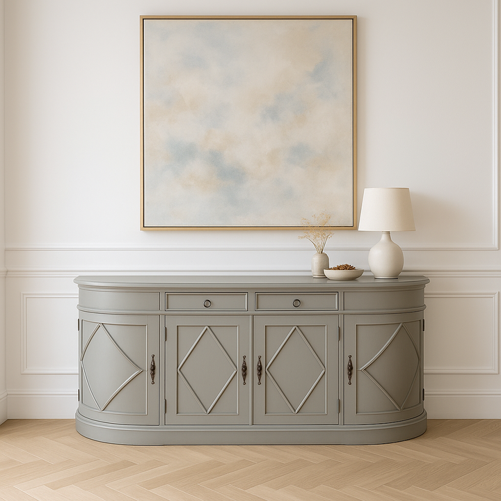 Elden Classical Grey Mahogany Sideboard