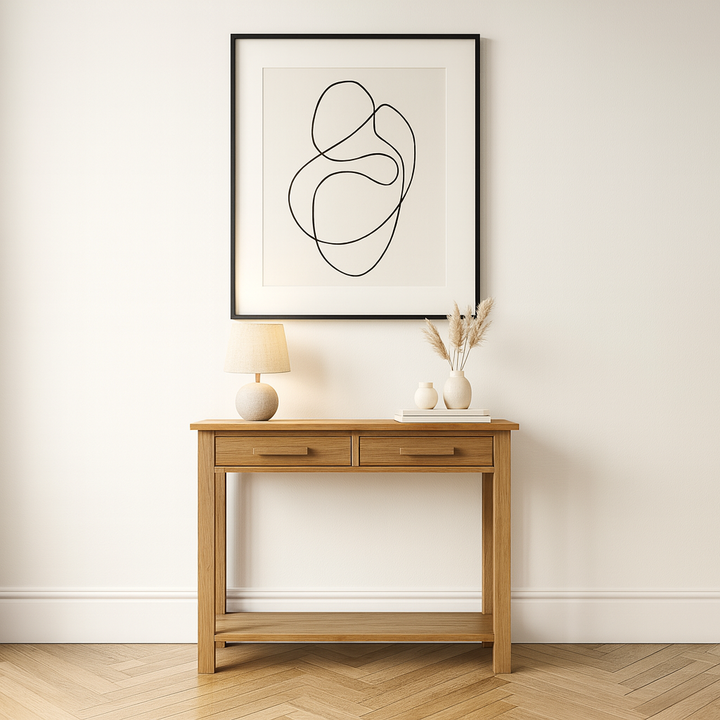 Opus Solid Oak Console Table