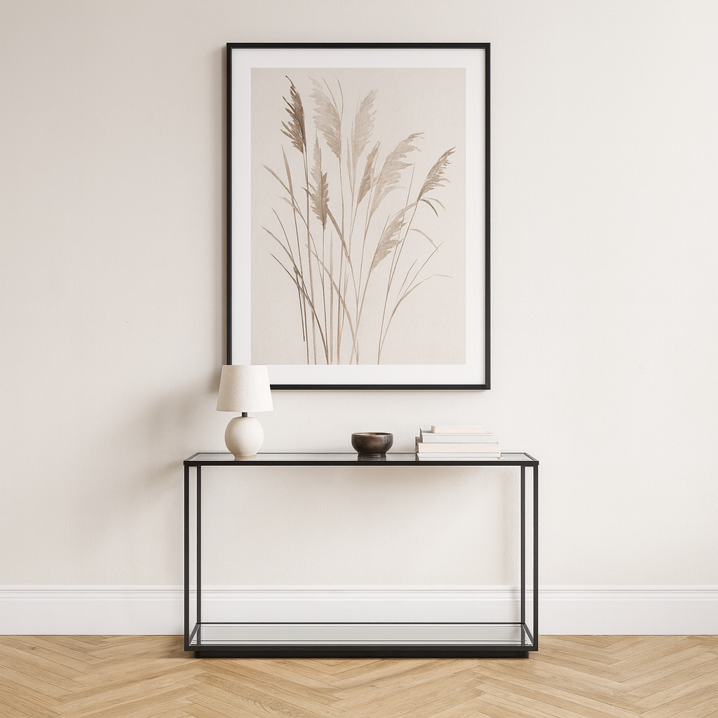 Lennox Black Framed Console Table