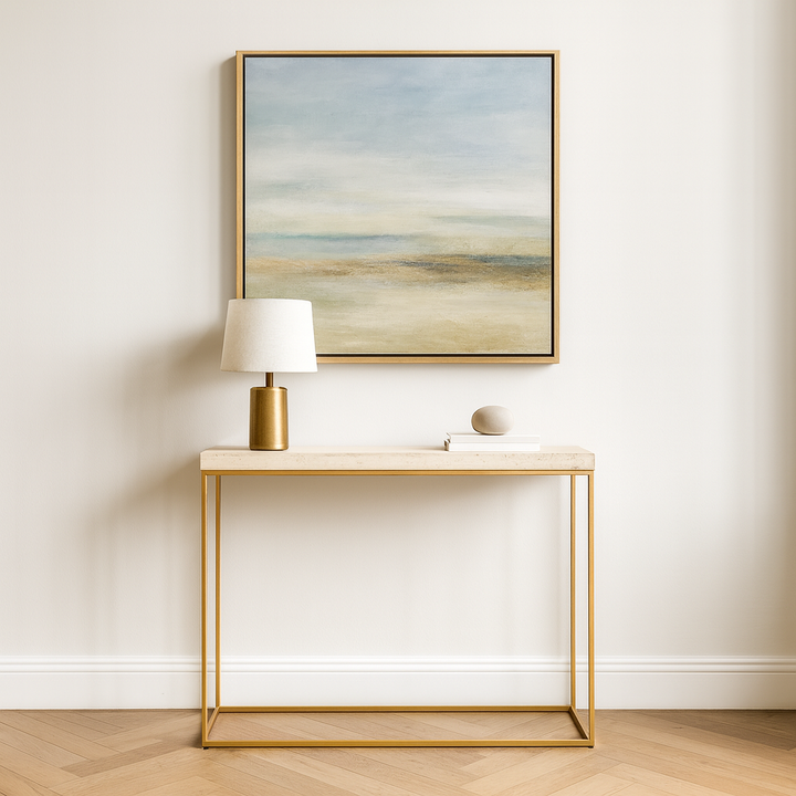 Madison Granite and Metal Console Table