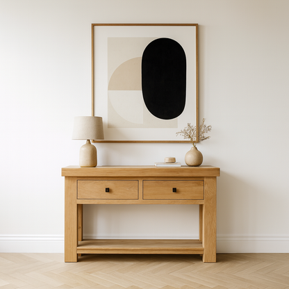Bordeaux Solid Oak Console Table