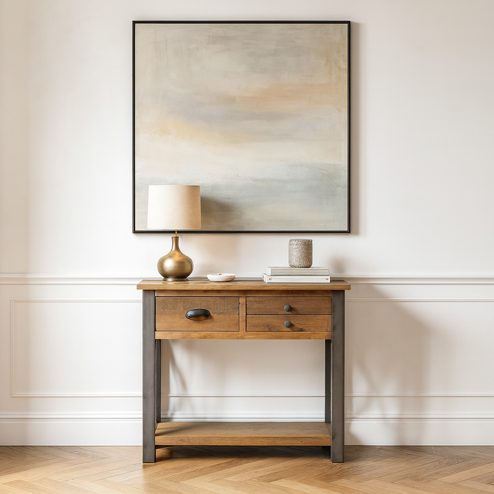 Urban Elegance - Reclaimed Wood Small Console Table