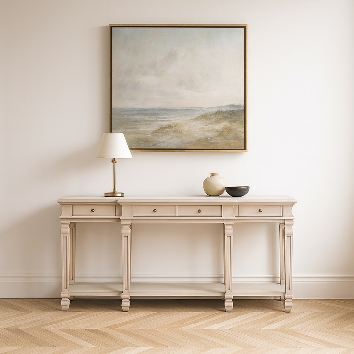 Everden Acacia Wood Console Table
