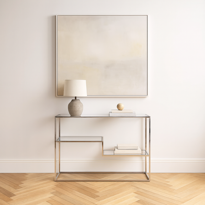 Aleandra Glass Console Table