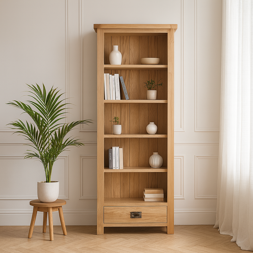Dewsbury Oak Medium Bookcase