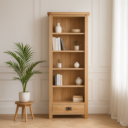 Dewsbury Oak Medium Bookcase