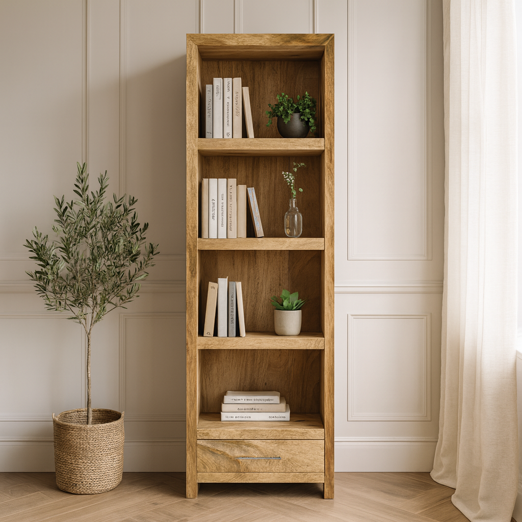 Rumi Mango Wood Bookcase