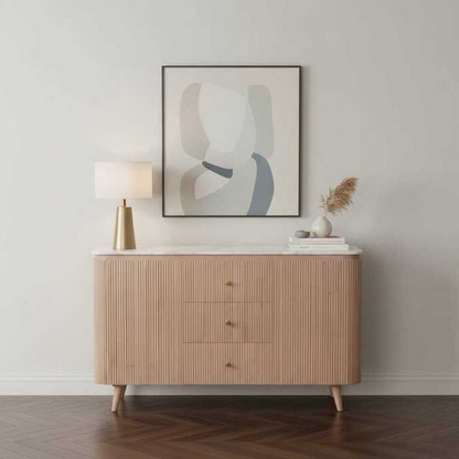 Stonebrook Mango Wood & Marble Sideboard