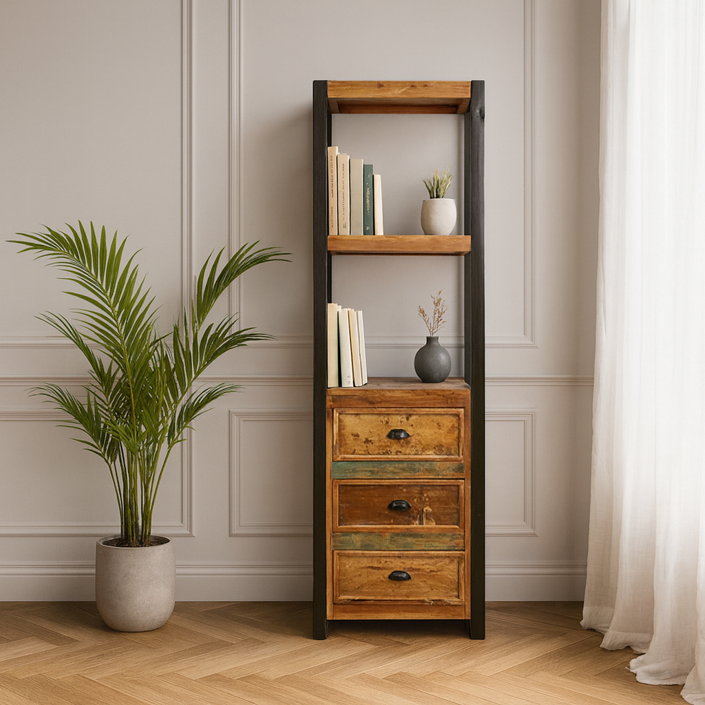 Urban Chic Alcove Bookcase With Drawers