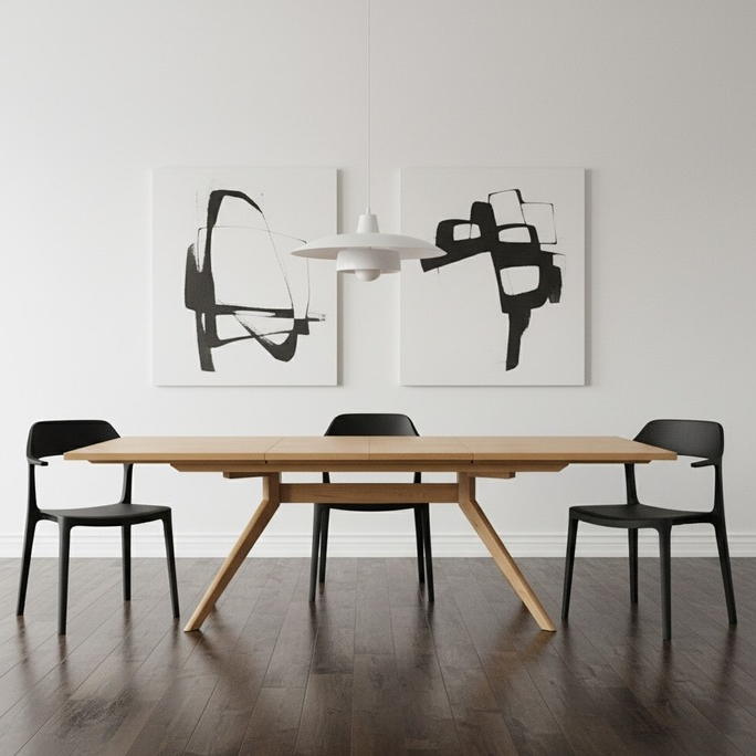 Isla Oak 2.1m Extendable Dining Table