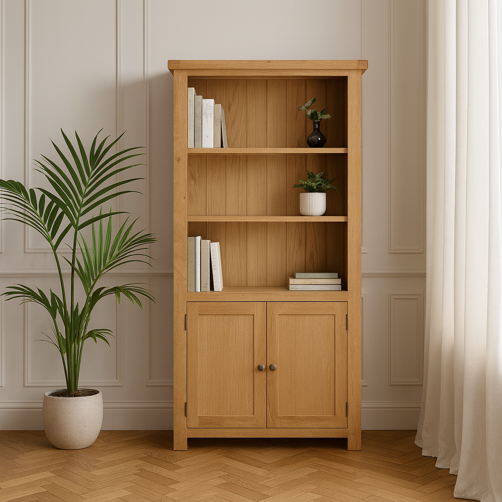 Dewsbury Oak Large Bookcase