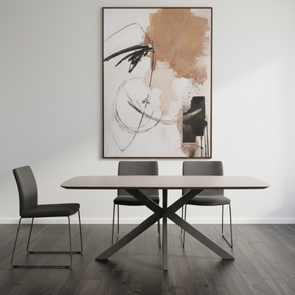 Noah Taupe Rectangular Dining Table