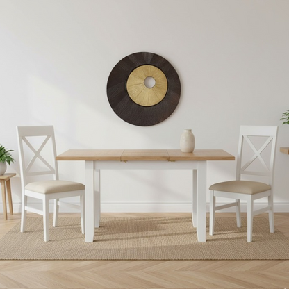Marlborough White Oak 1.2m Extendable Dining Table