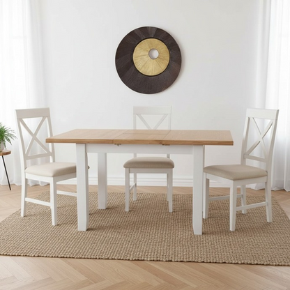 Marlborough White Oak 1.2m Extendable Dining Table