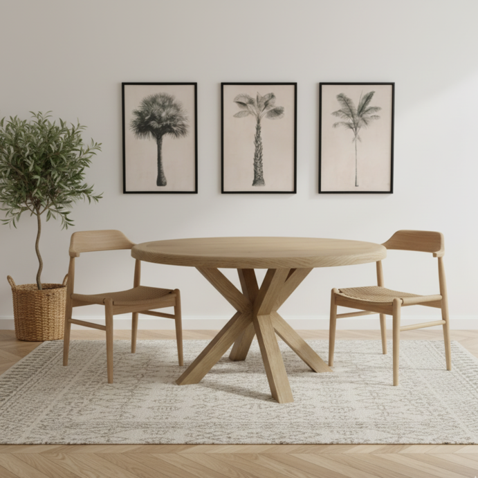 Eaton Country Oak Large Round Table