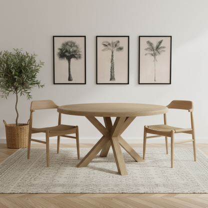 Eaton Country Oak Large Round Table