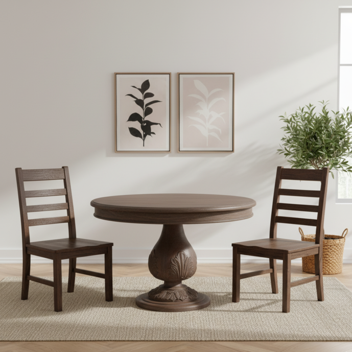 Acorn 120cm Round Pedestal Dining Table
