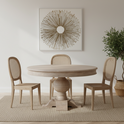 Corwin 139cm Round Acacia Dining Table