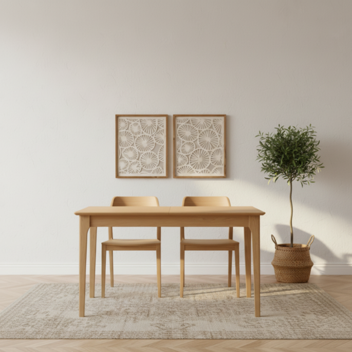 Oakmere 1.2m Extendable Oak Dining Table