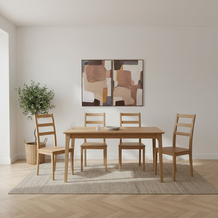 Oakmere 1.6m Extendable Oak Dining Table