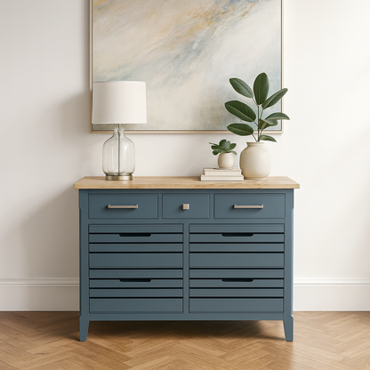 Signature Blue Oak Top Sideboard