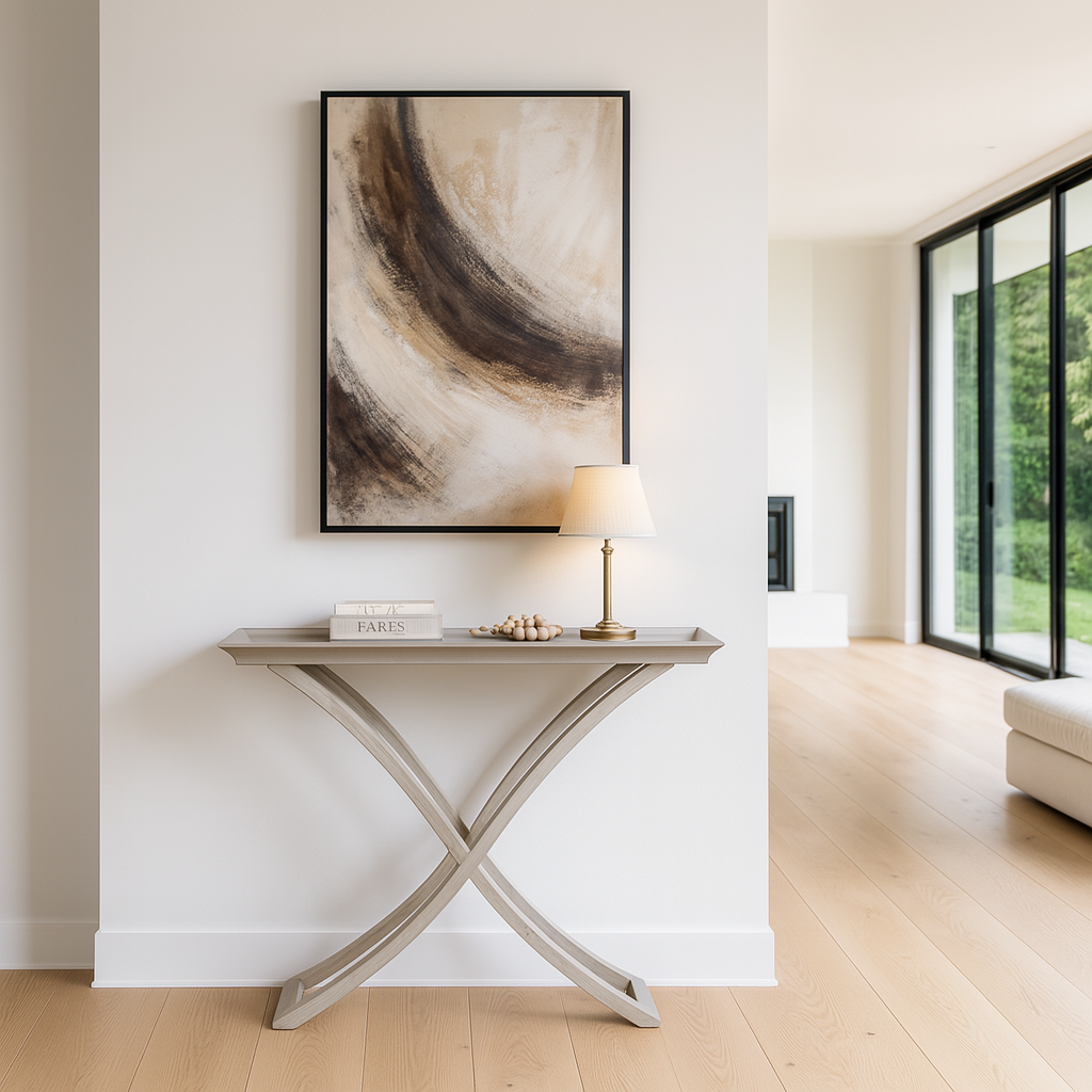 Laura Ashley Grey Alderby Console Table