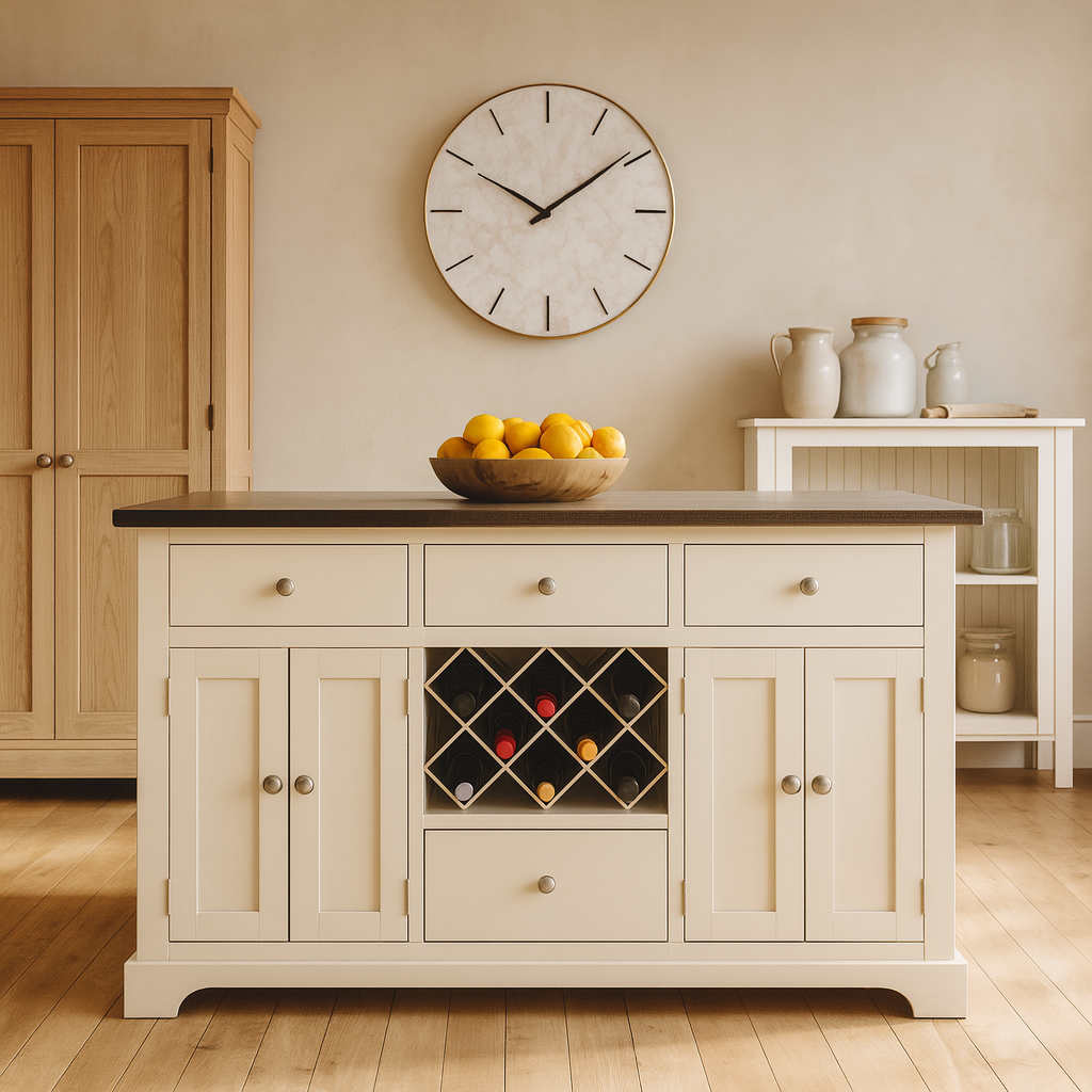 Windham Cream Painted Large Kitchen Island