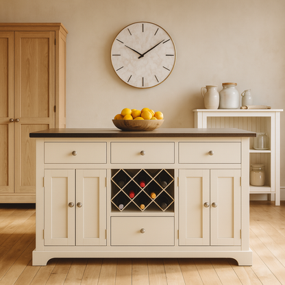 Windham Cream Painted Large Kitchen Island