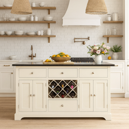 Windham Cream Painted Large Kitchen Island