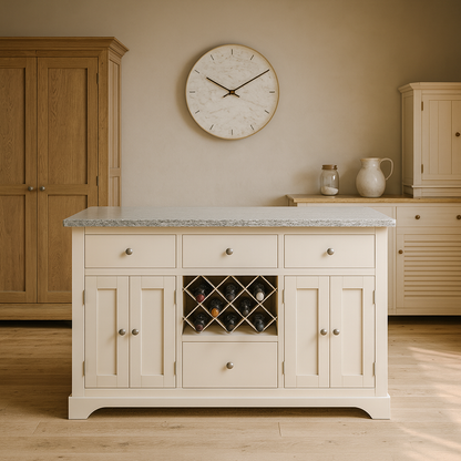 Windham Cream Painted Large Kitchen Island