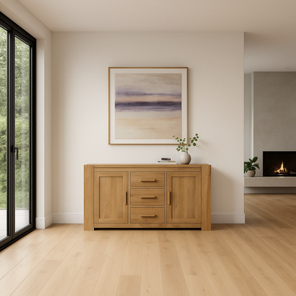 Trend Solid Oak Large Sideboard - Sideboard - Heart of Kitchens