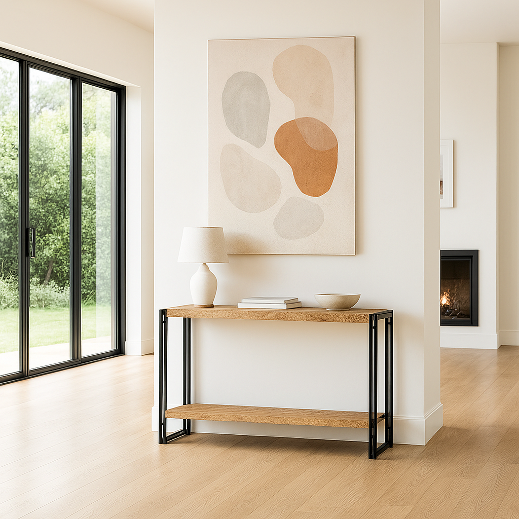 Cosmo Industrial Console Table