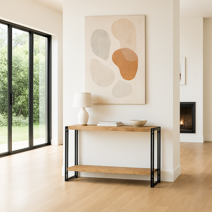 Cosmo Industrial Console Table