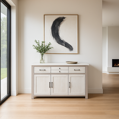 Greystone Reclaimed Wood Sideboard 3 Doors / 4 Drawers - Sideboard - Heart of Kitchens
