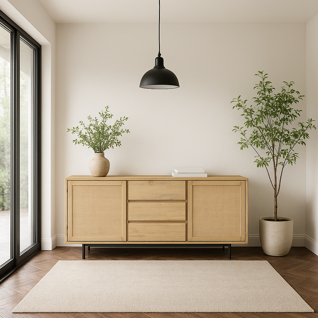 Maddox Acacia Wood Buffet Sideboard