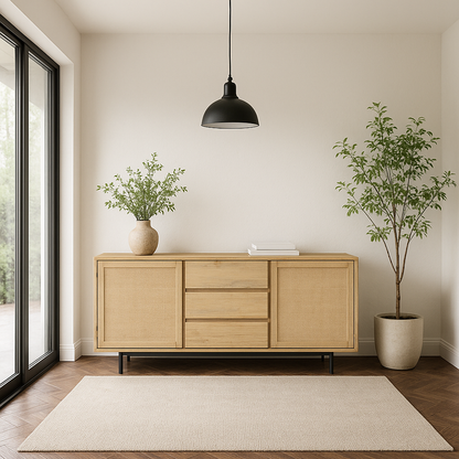 Maddox Acacia Wood Buffet Sideboard