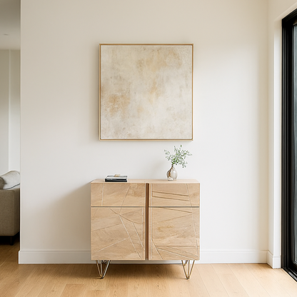 Light Gold 2 Door Medium Sideboard