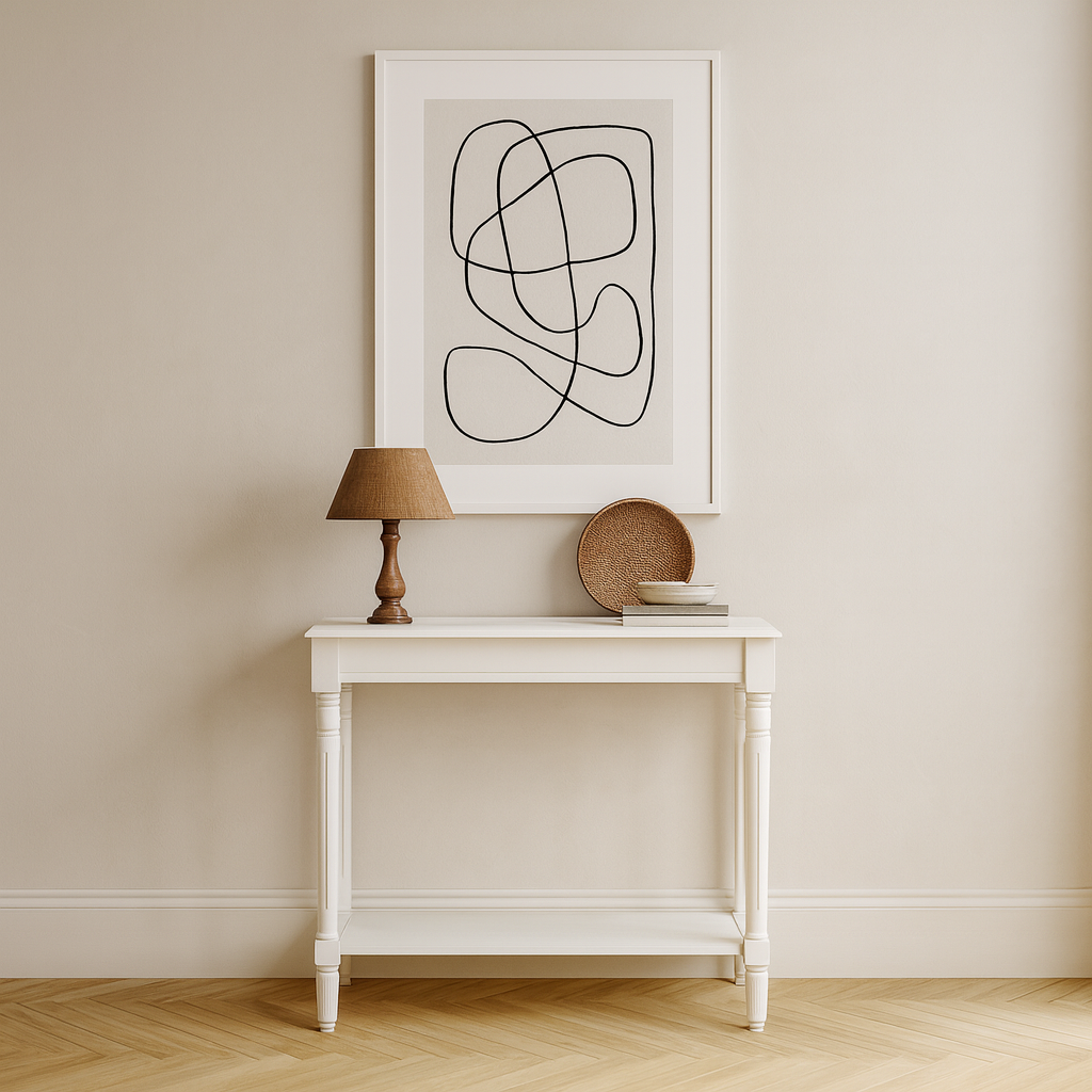 Heritage Pine Wood Console Table