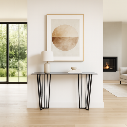 Abington Glass Console Table