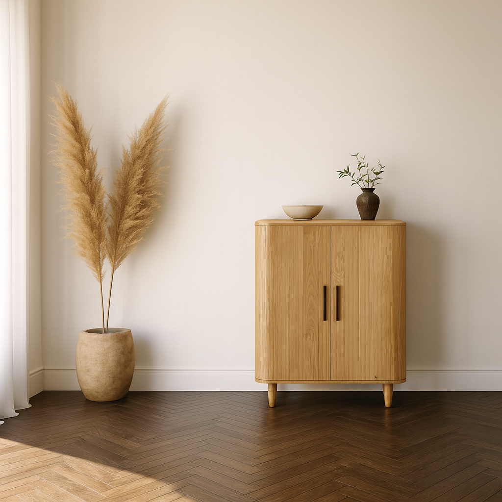 Terra Luna Oak Drinks Cabinet