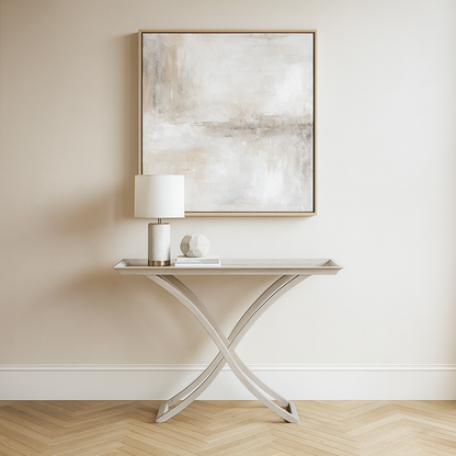 Laura Ashley Grey Alderby Console Table